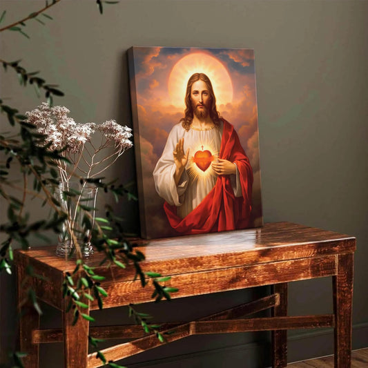 Jesus Sacred Heart Christian Wall Art (NEW)
