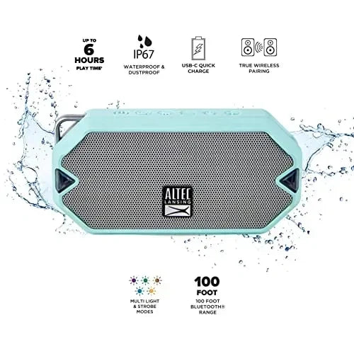 Altec Lansing HydraMini Everything Proof Wireless Bluetooth Speaker