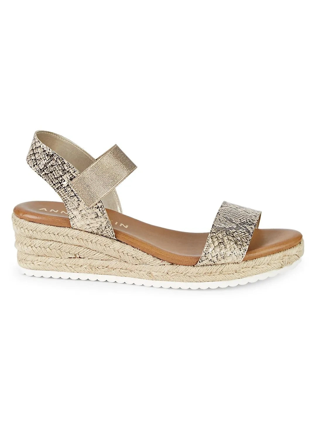 Cait Snake-Print Espadrille Wedge Sandals (NEW)
