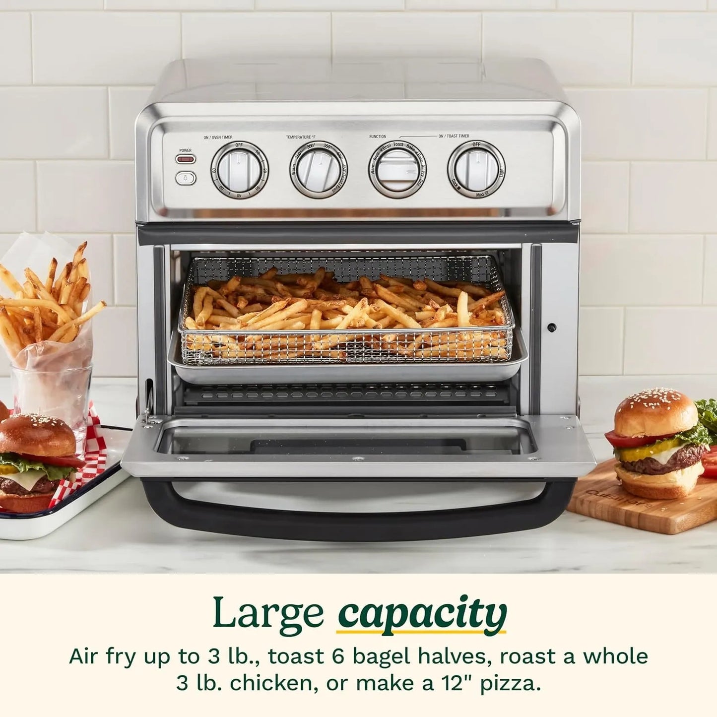 Cuisinart 0.6 Cu. Ft. Air Fryer Toaster Oven with Grill