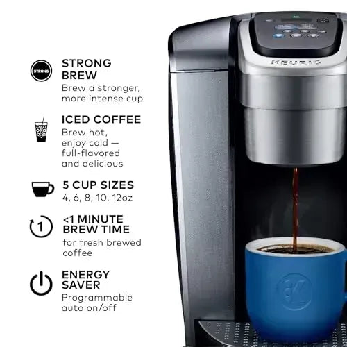 Keurig K-Elite Single Serve K-Cup Pod Coffee Maker, 8 to 12oz Brew Size