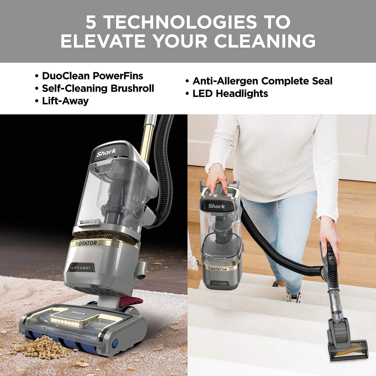 Shark Rotator Lift-Away DuoClean Upright Vacuum