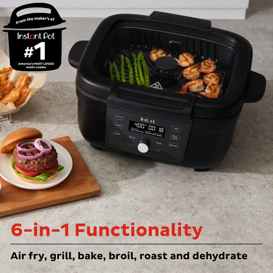 Instant Pot 6-in-1 Smokeless Grill & Air Fryer w/ OdorErase Technology