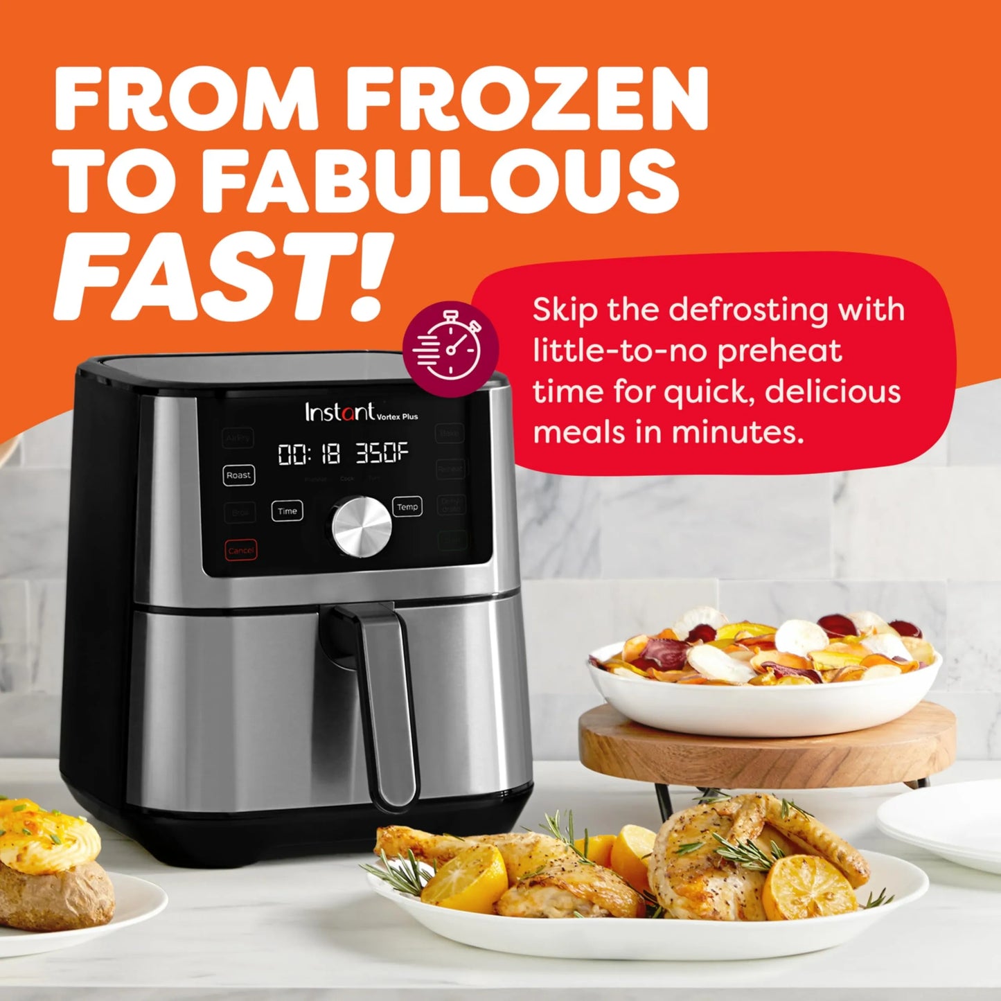 Instant 6qt Vortex Plus ClearCook + OdorErase