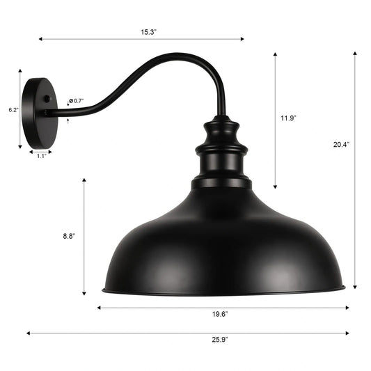 Dusk to Dawn Barn Light Outdoor, (NEW)