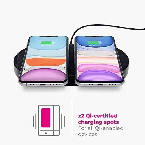 Einova Dual Charging Stone | 10W Fast Wireless Charging Station