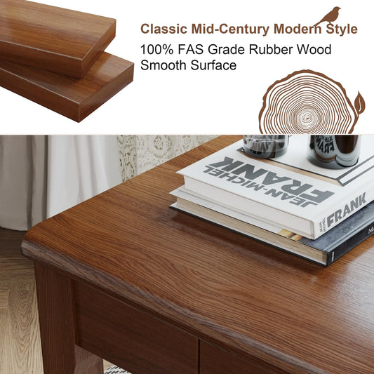 Solid Wood Desk with Drawers (NEW)