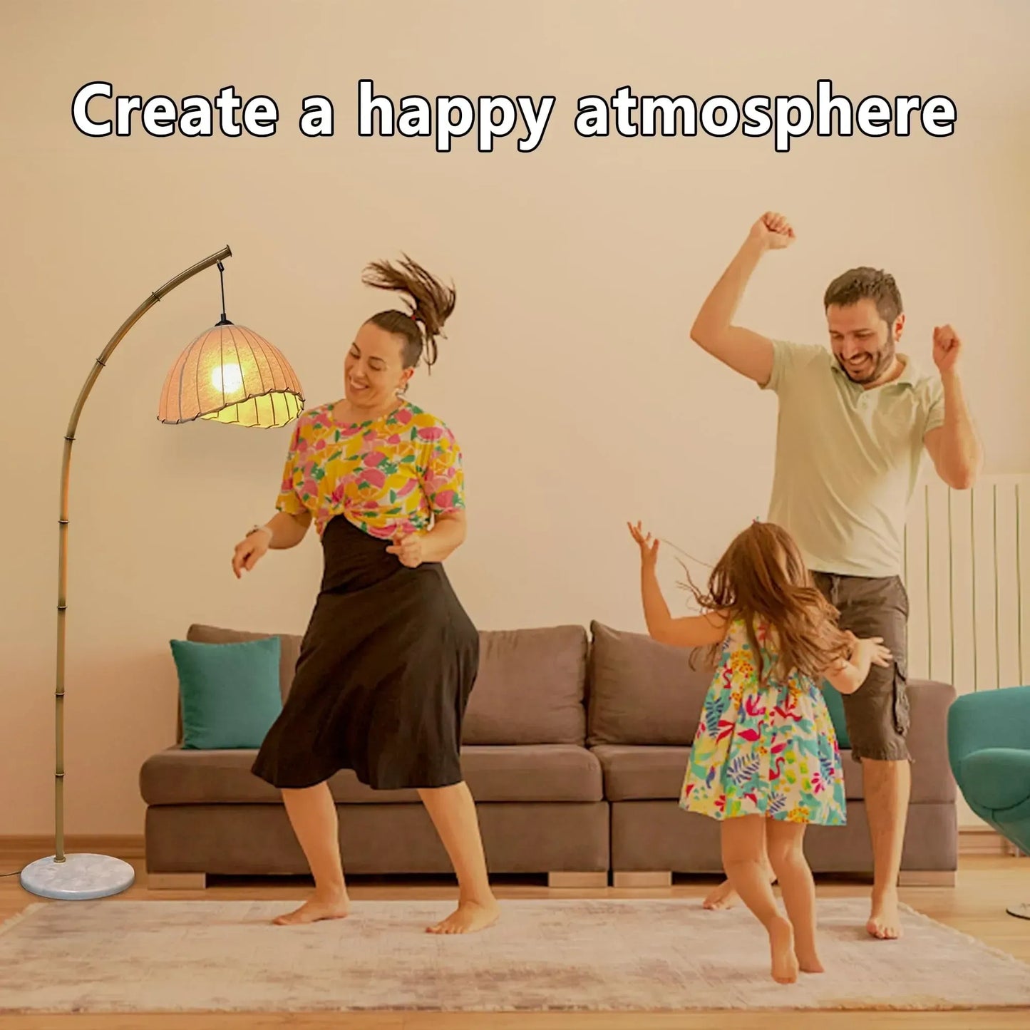 Vintage Bamboo Floor Lamp (NEW)