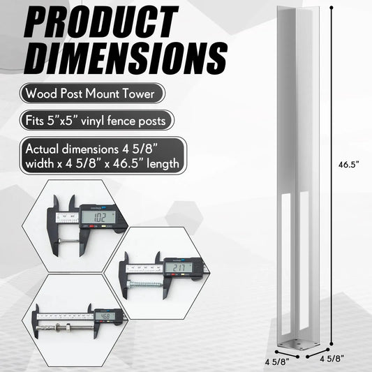 Vinyl Fence Concrete Post Fence (NEW)