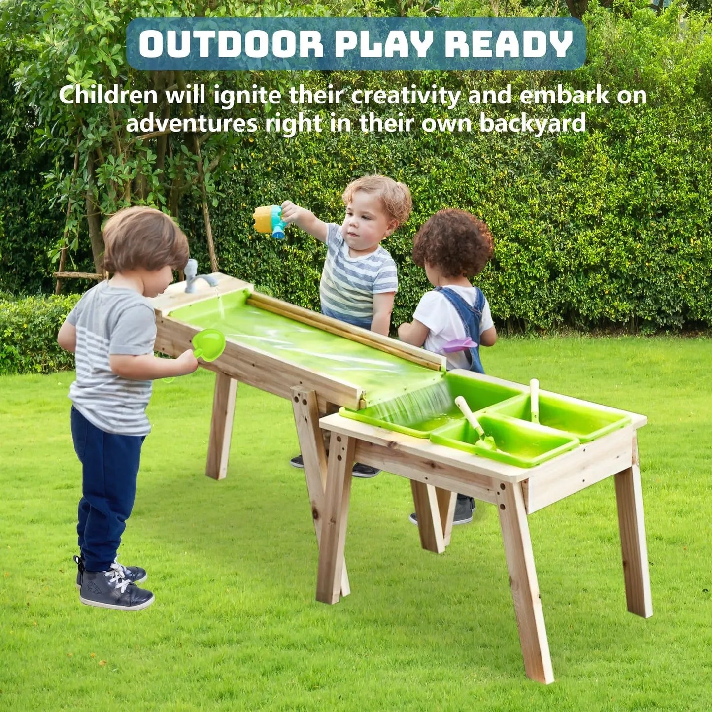 K LUCKIDS Kids 3 Sets Rushing River Falls Sensory Table (NEW)