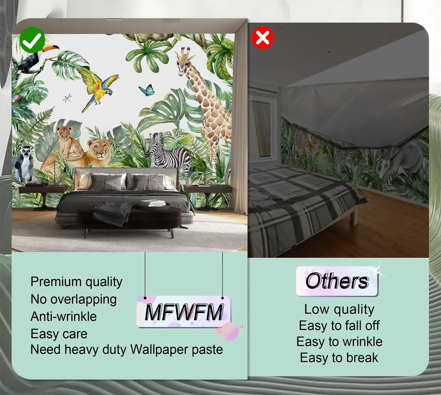 Safari Wallpaper for Children with Animals (NEW)