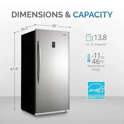 Newair Upright Freezer, Garage Ready Refrigerator, 13.8 cu. ft.