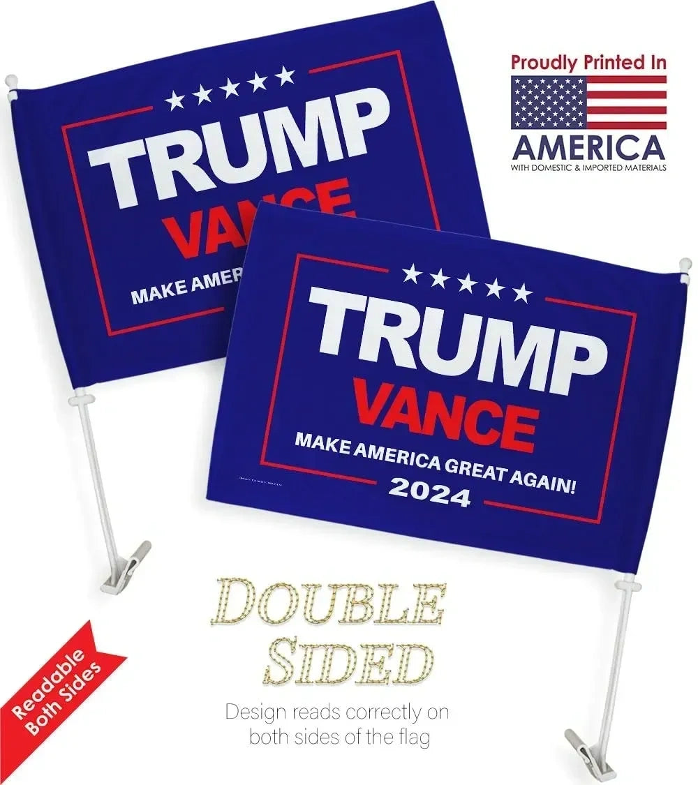 Trump Vance 2024 Flag for Car (NEW)