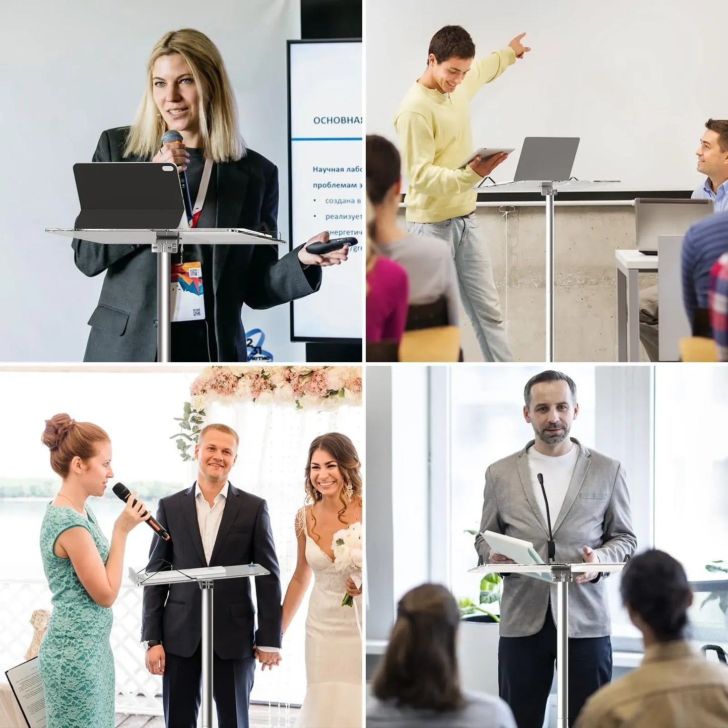 RexTact Acrylic Podium Stand 49 inch (NEW)