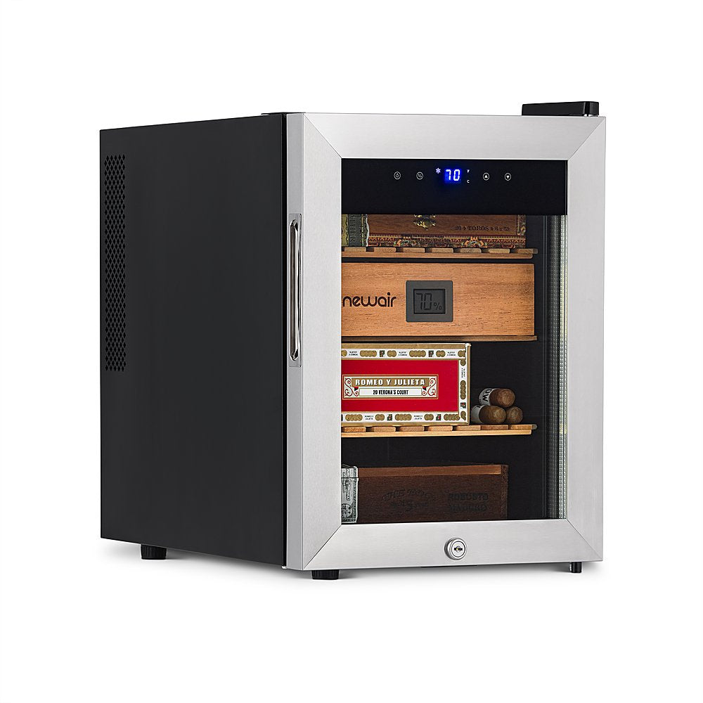 electric-cigar-humidor-wineador-nch250-stainless steel-2
