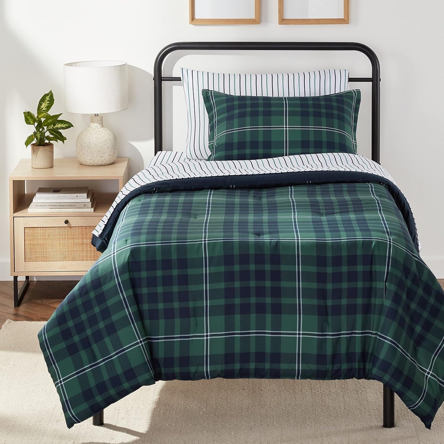 5-piece-microfiber-bed-in-a-bag-comforter-set-b09mmg2dn8-new-green/navy plaid-1