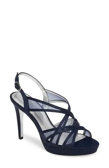 Adrianna Papell Adri Platform Strappy Sandals - Navy (NEW)