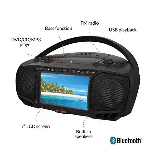 AIWA Portable Media Boombox Speaker