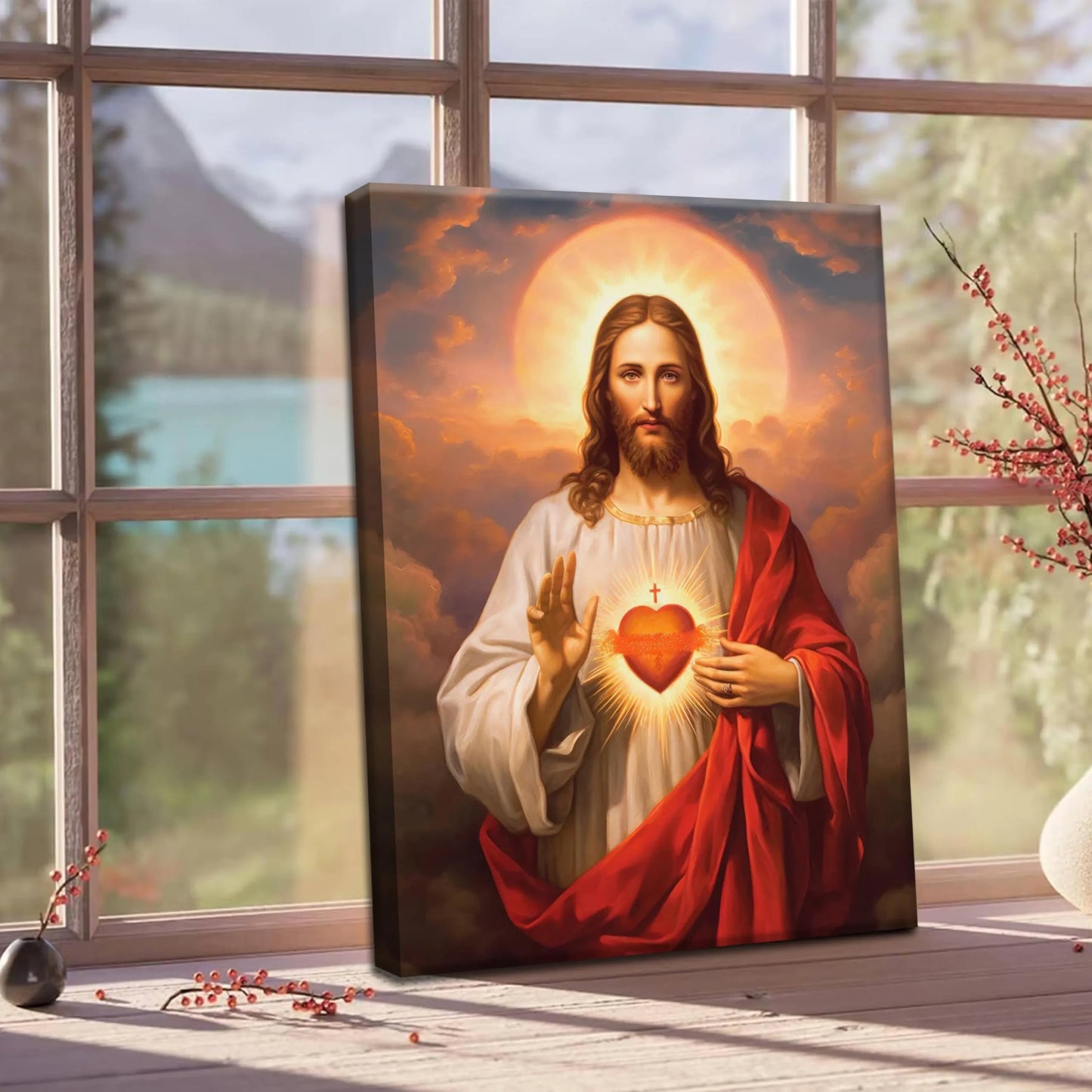 Jesus Sacred Heart Christian Wall Art (NEW)