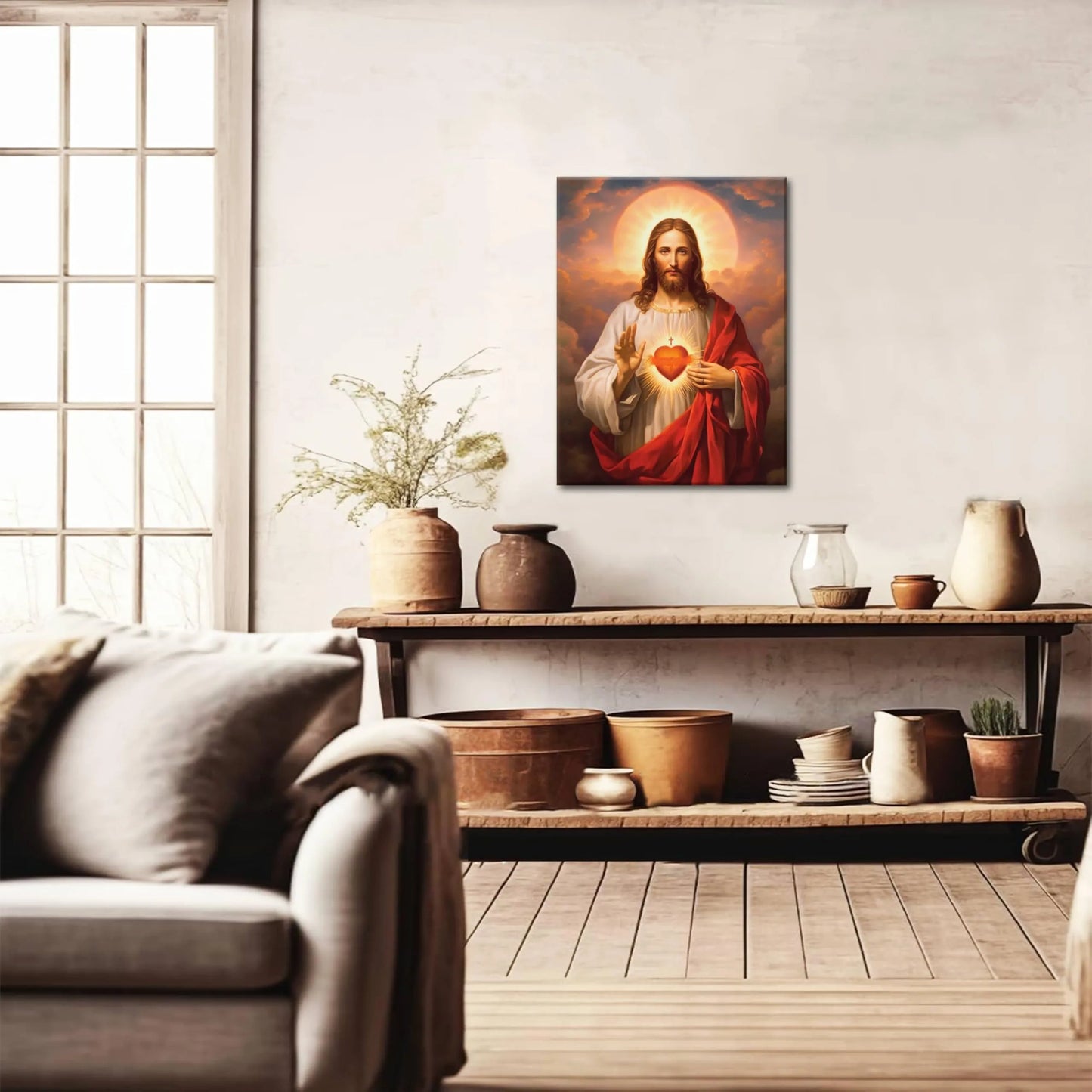 Jesus Sacred Heart Christian Wall Art (NEW)