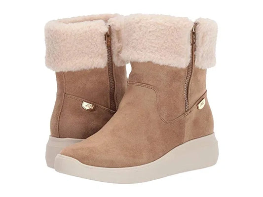 Women S Cushioned Water Resistant Round Toe Wedge Rain Boots Size 10 M (NEW)