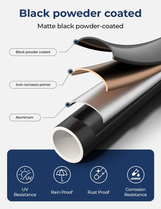 101-Pack 26 inch Round Aluminum Deck Balusters (NEW)