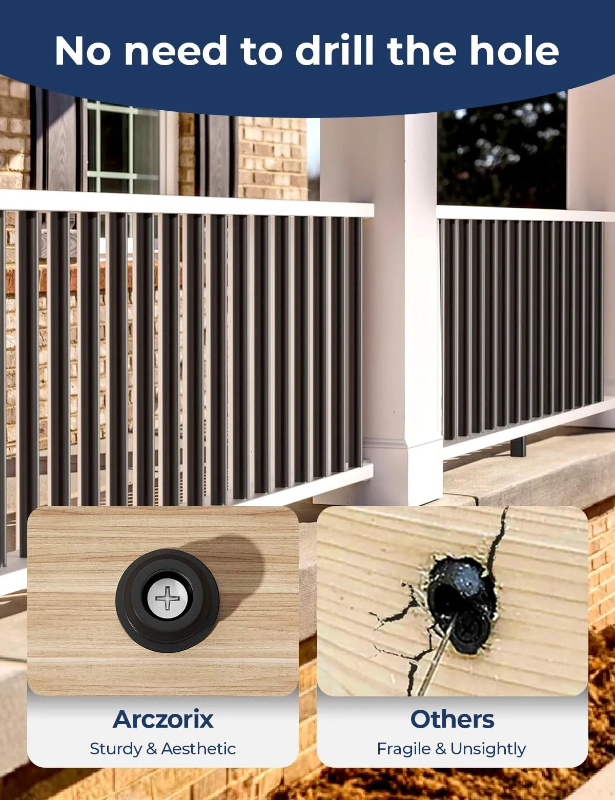 101-Pack 26 inch Round Aluminum Deck Balusters (NEW)