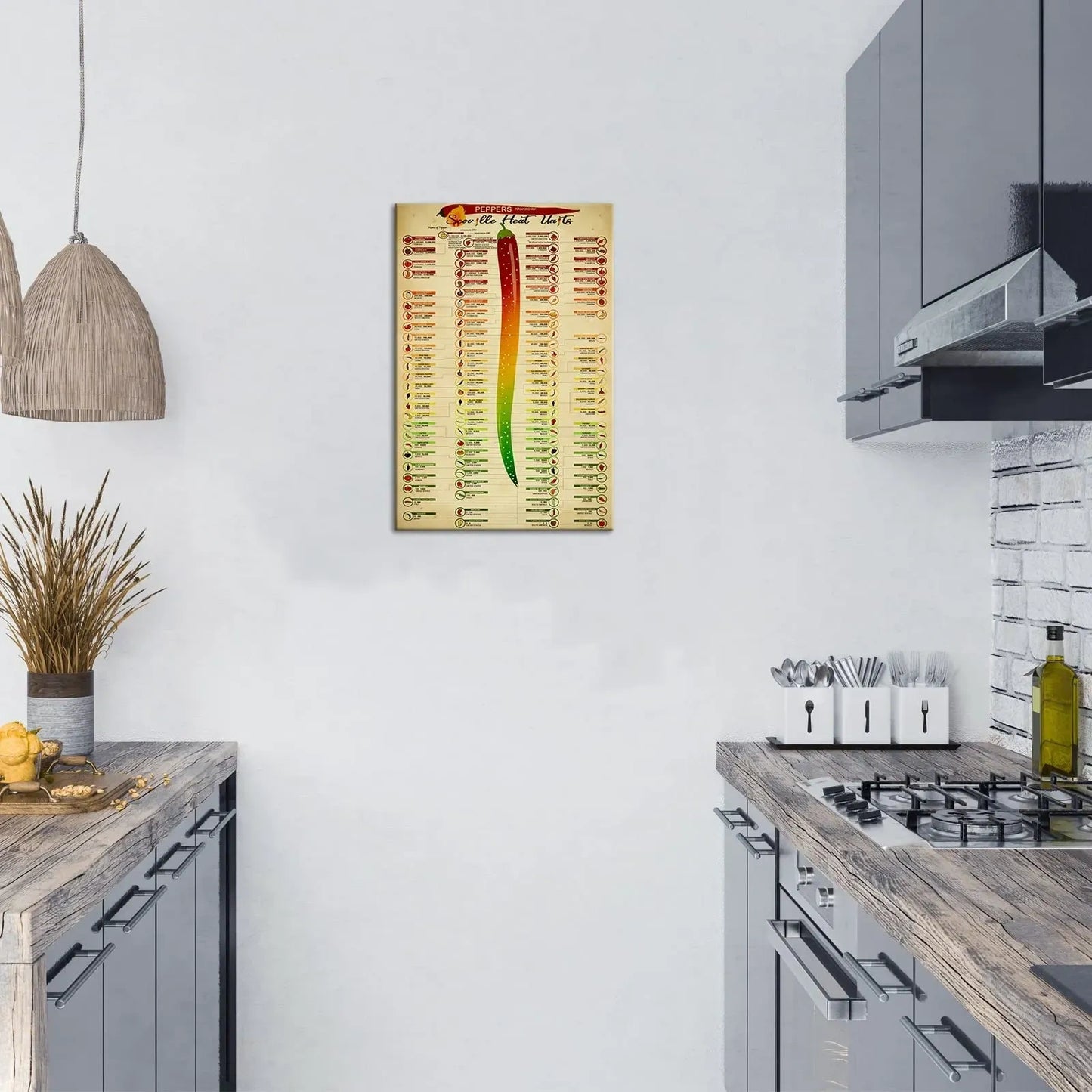 Autlry Scoville Scale Poster Art Pepper Wall Art Chart (NEW)