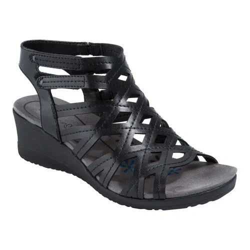 Bare Traps Women's Trella Wedge Sandals (Black) - Size 10.0 M (NEW)