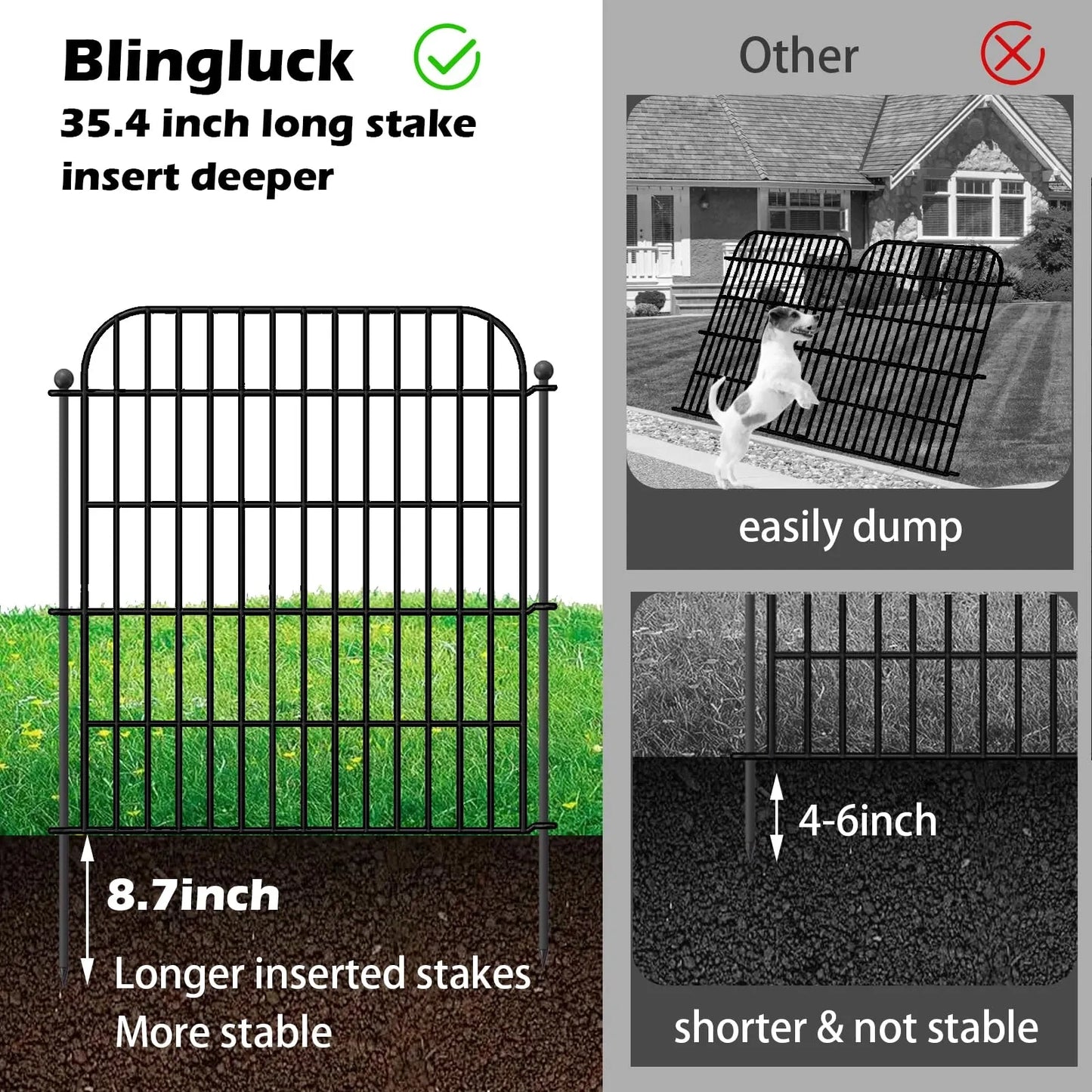 Blingluck Decorative Garden Fence (NEW)