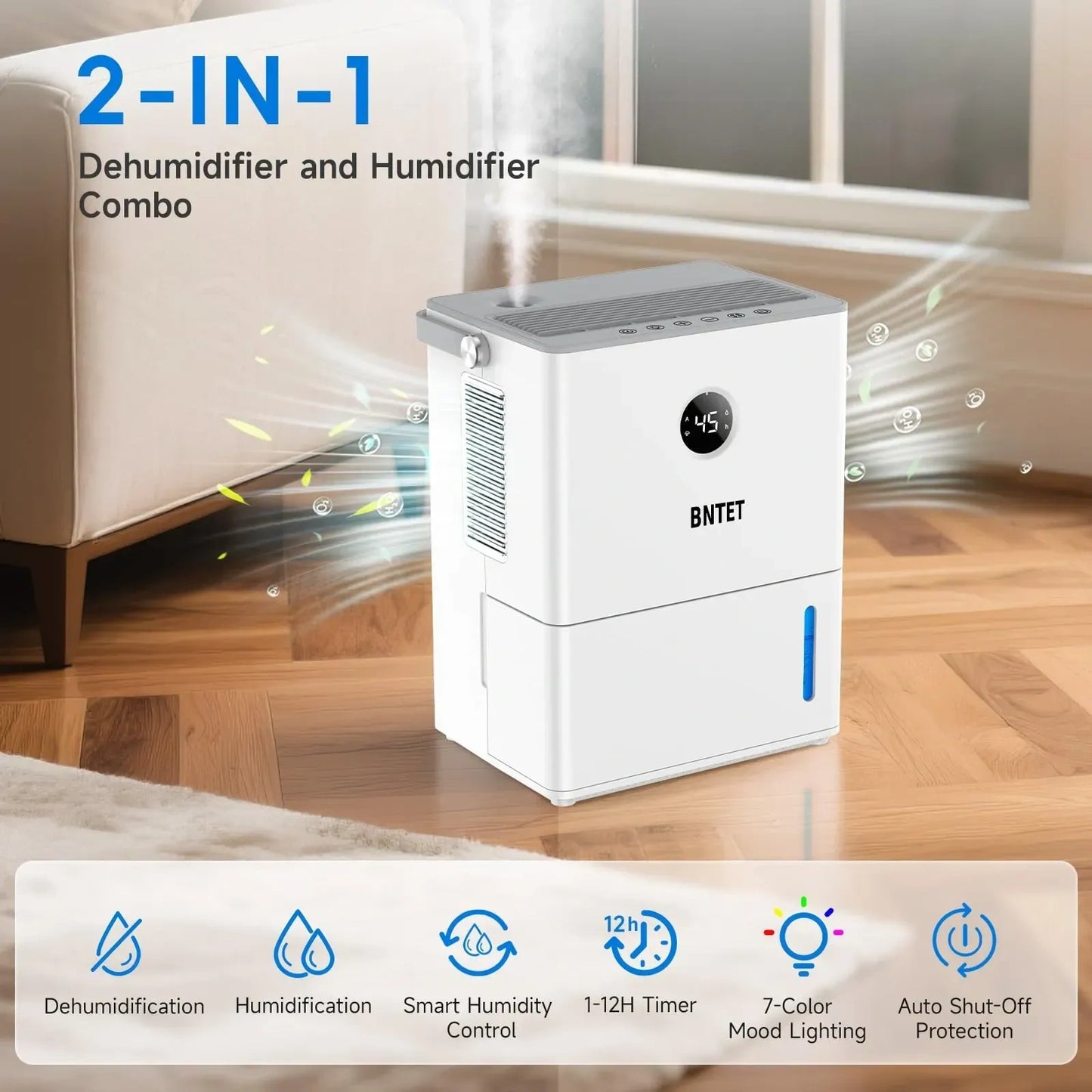 BNTET 2-in-1 Dehumidifier and Humidifier Combo (NEW)