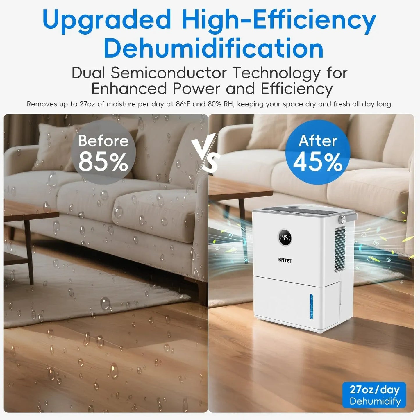 BNTET 2-in-1 Dehumidifier and Humidifier Combo (NEW)