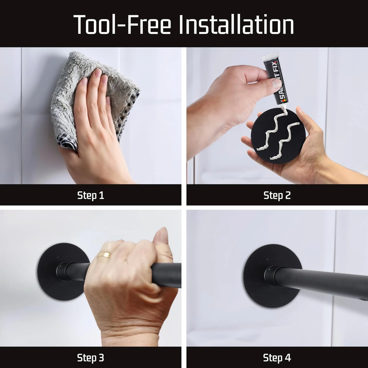 Bolt Dropper Clawfoot Tub Shower Rod (NEW)