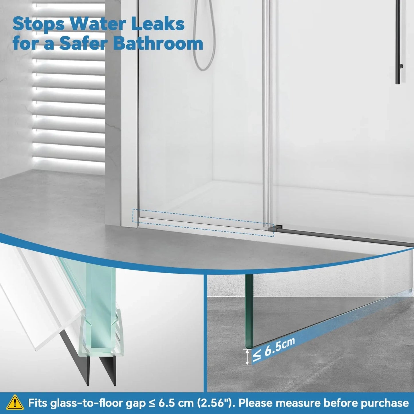 Shower Door Bottom Seal Strip (NEW)