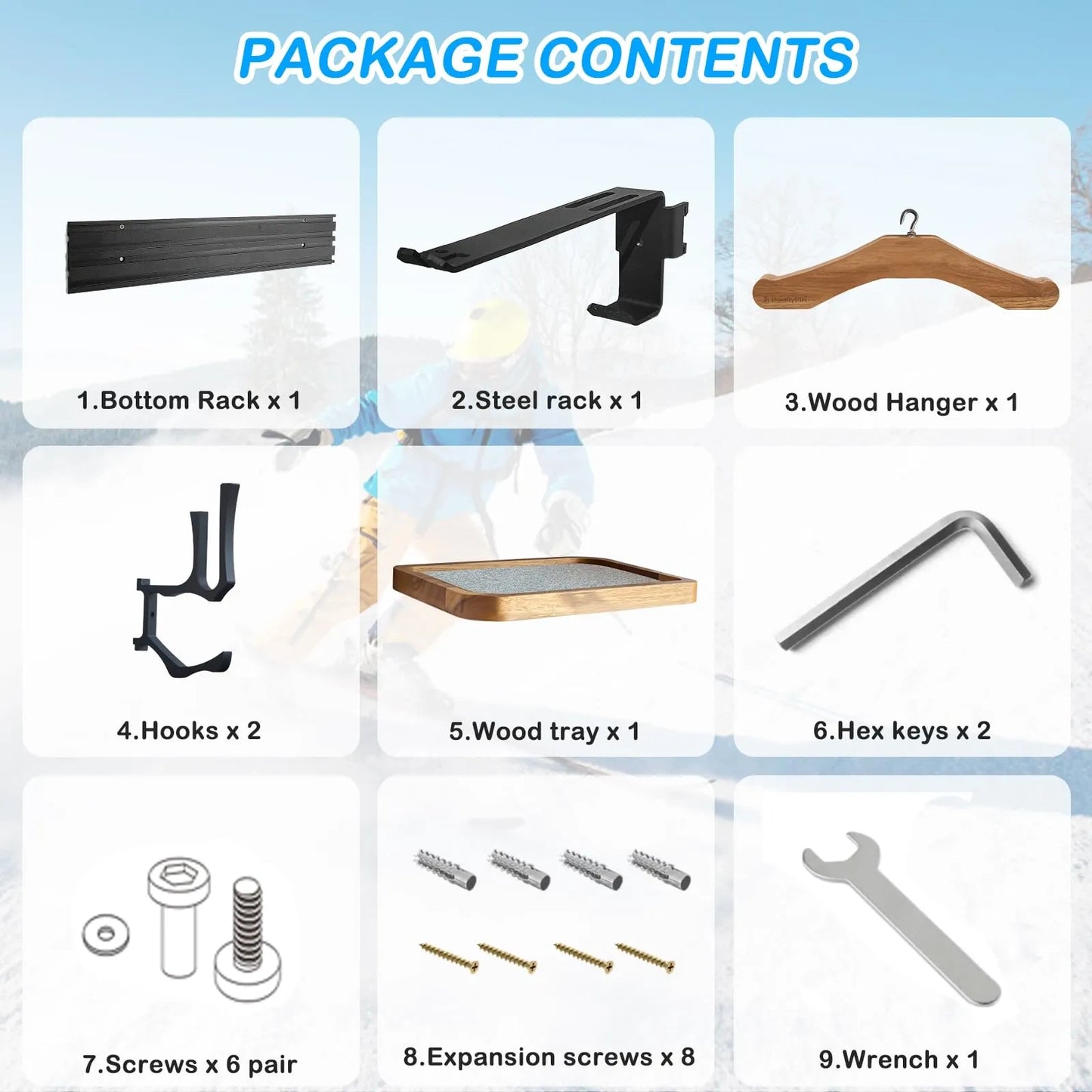 Snowboard Wall Mount Rack (NEW)