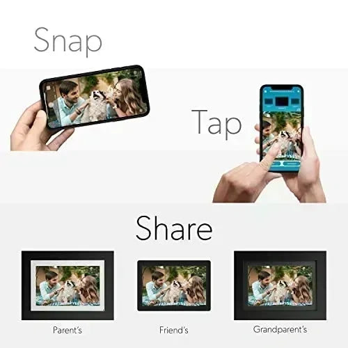 Brookstone PhotoShare Friends and Family Smart Frame, 10 inch (NEW)