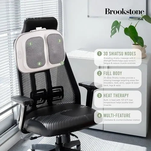 Brookstone Heating Massage Pillow