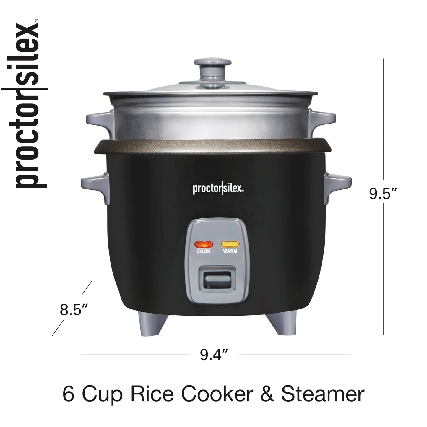 Proctorsilex 6 Cup Rice Cooker & Steamer