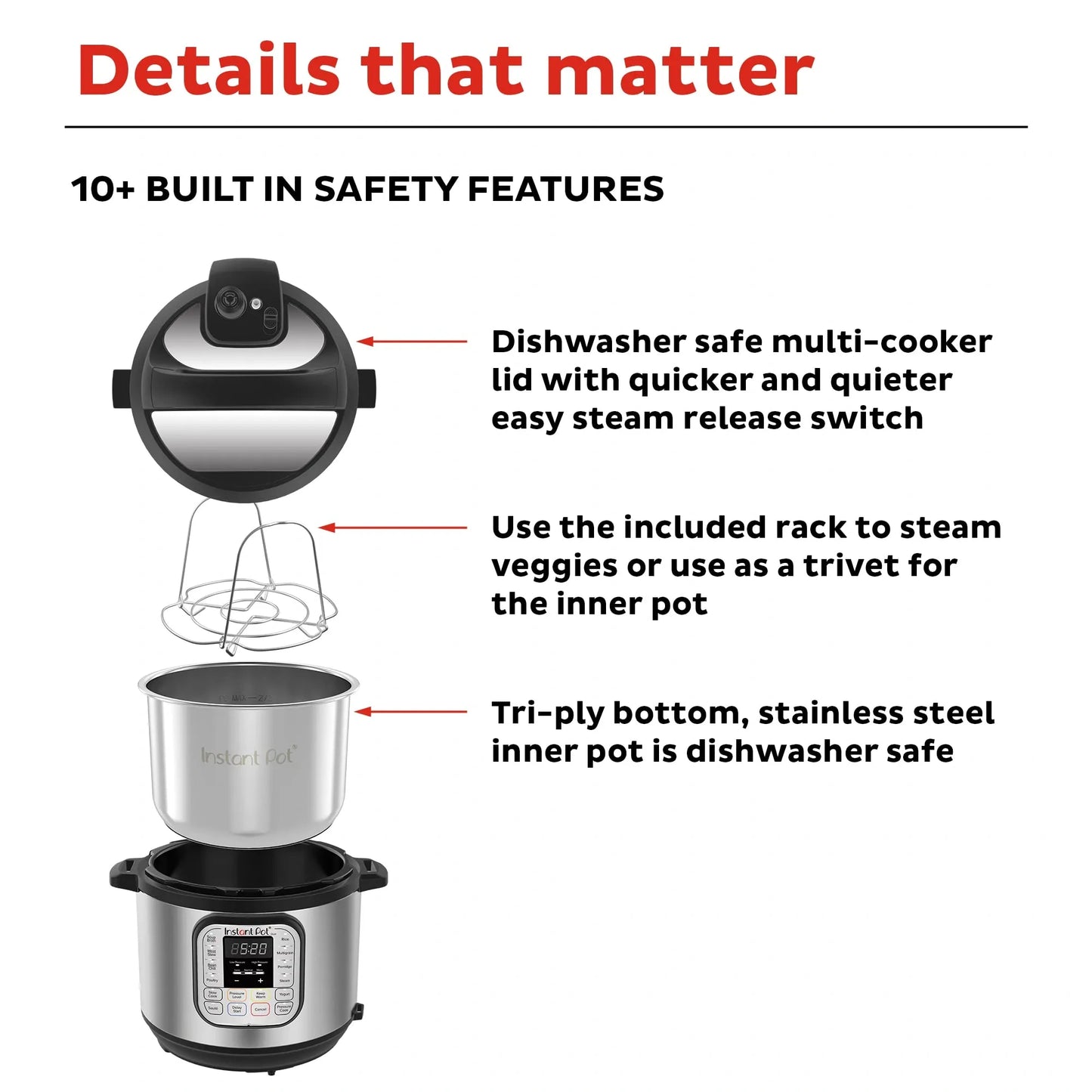 Instant 6Qt Duo Pressure Cooker