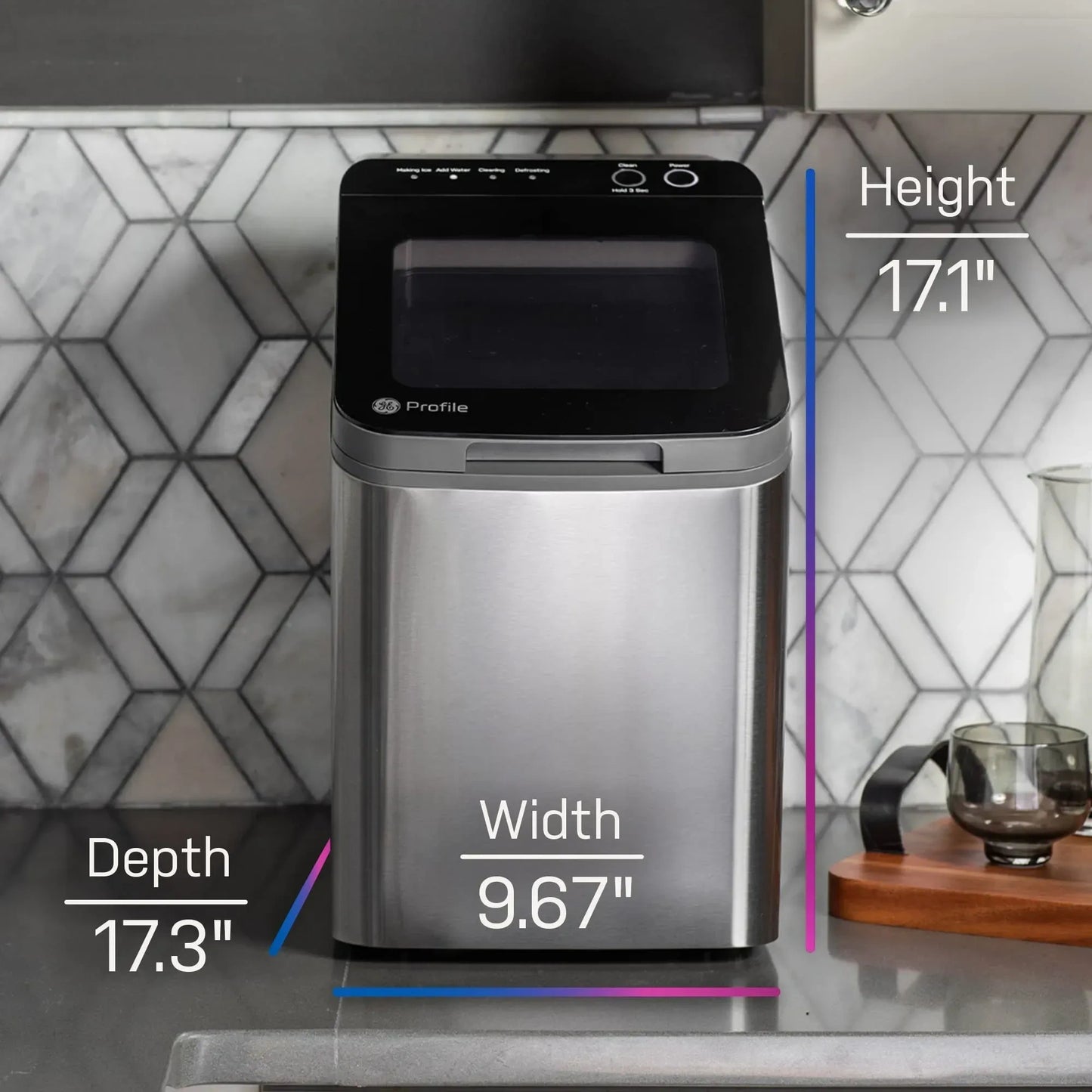 GEProfile Opal 1.0 Nugget Ice Maker With Side Tank