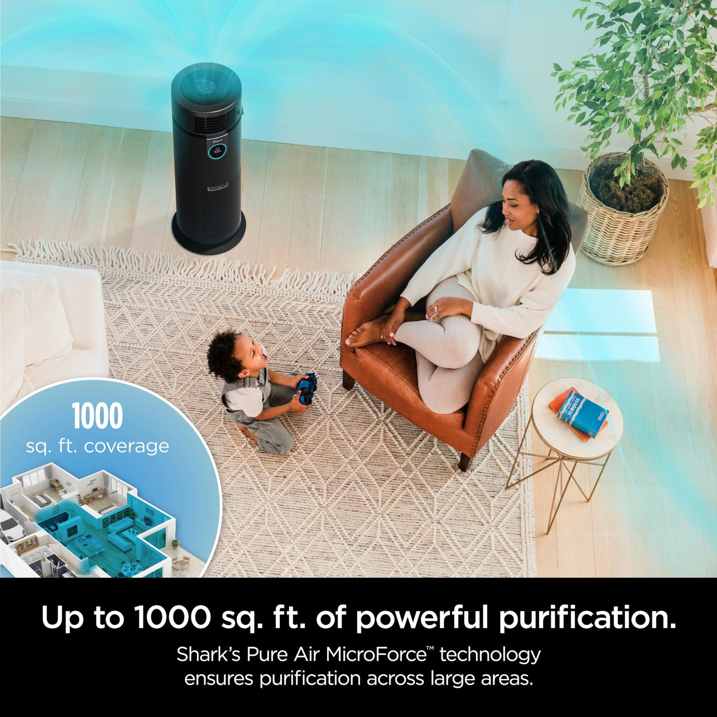 3-in-1 Max Air Purifier, Heater & Fan with NanoSeal HEPA