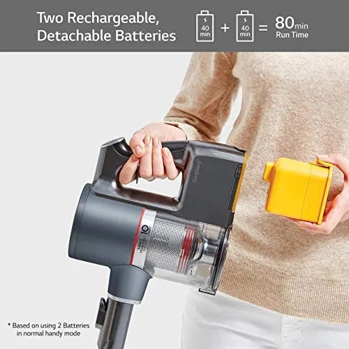 LG CordZero Cordless Stick Vacuum with 80-Minute Run Time