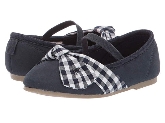 Carter's Kids Cana Girl's Gingham Ballet Flat