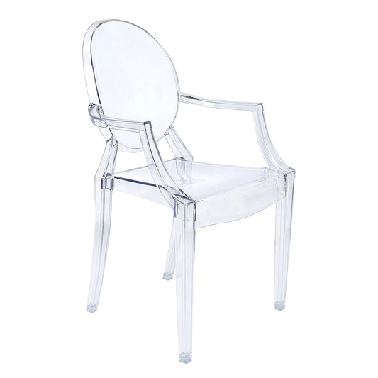 Modern Acrylic Stacking Arm Chair (NEW)