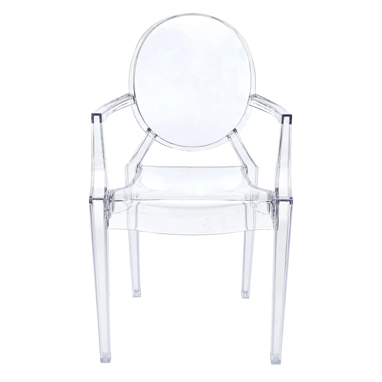 Modern Acrylic Stacking Arm Chair (NEW)