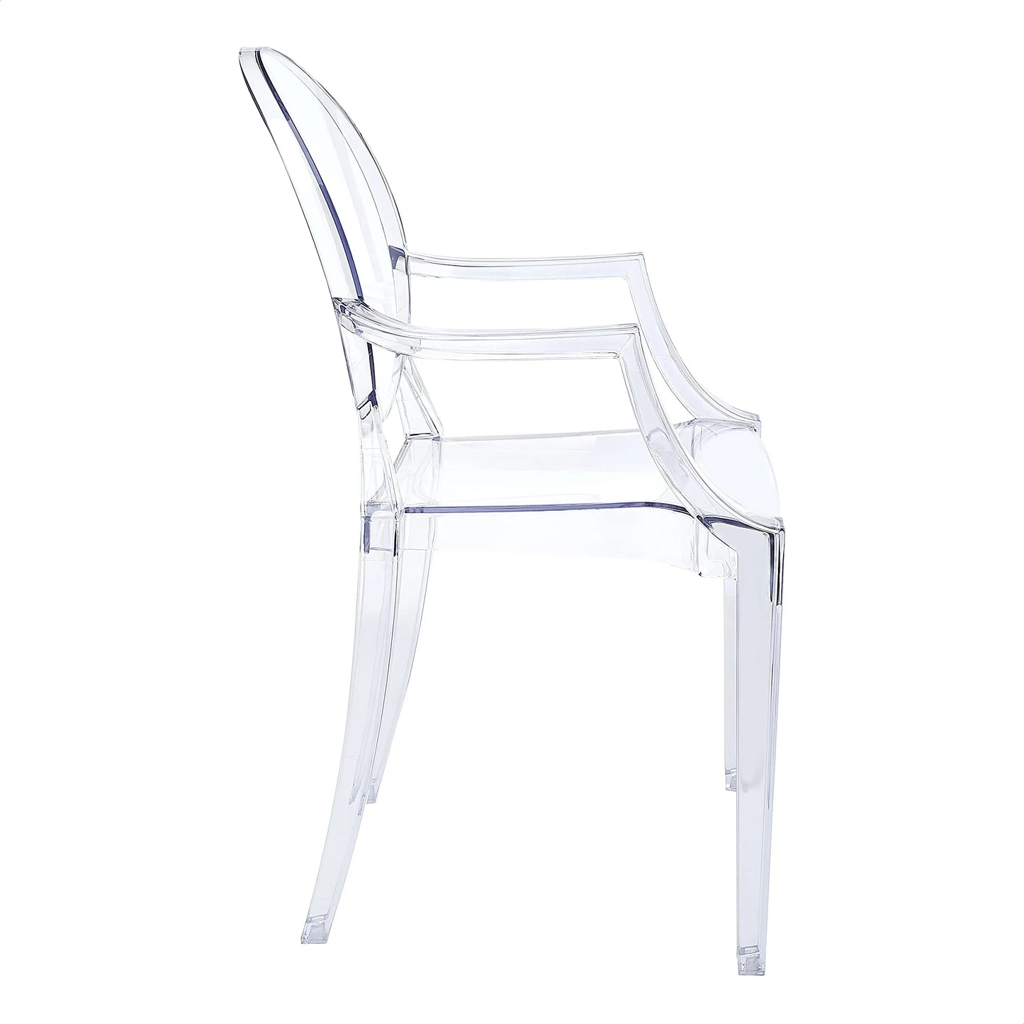 Modern Acrylic Stacking Arm Chair (NEW)