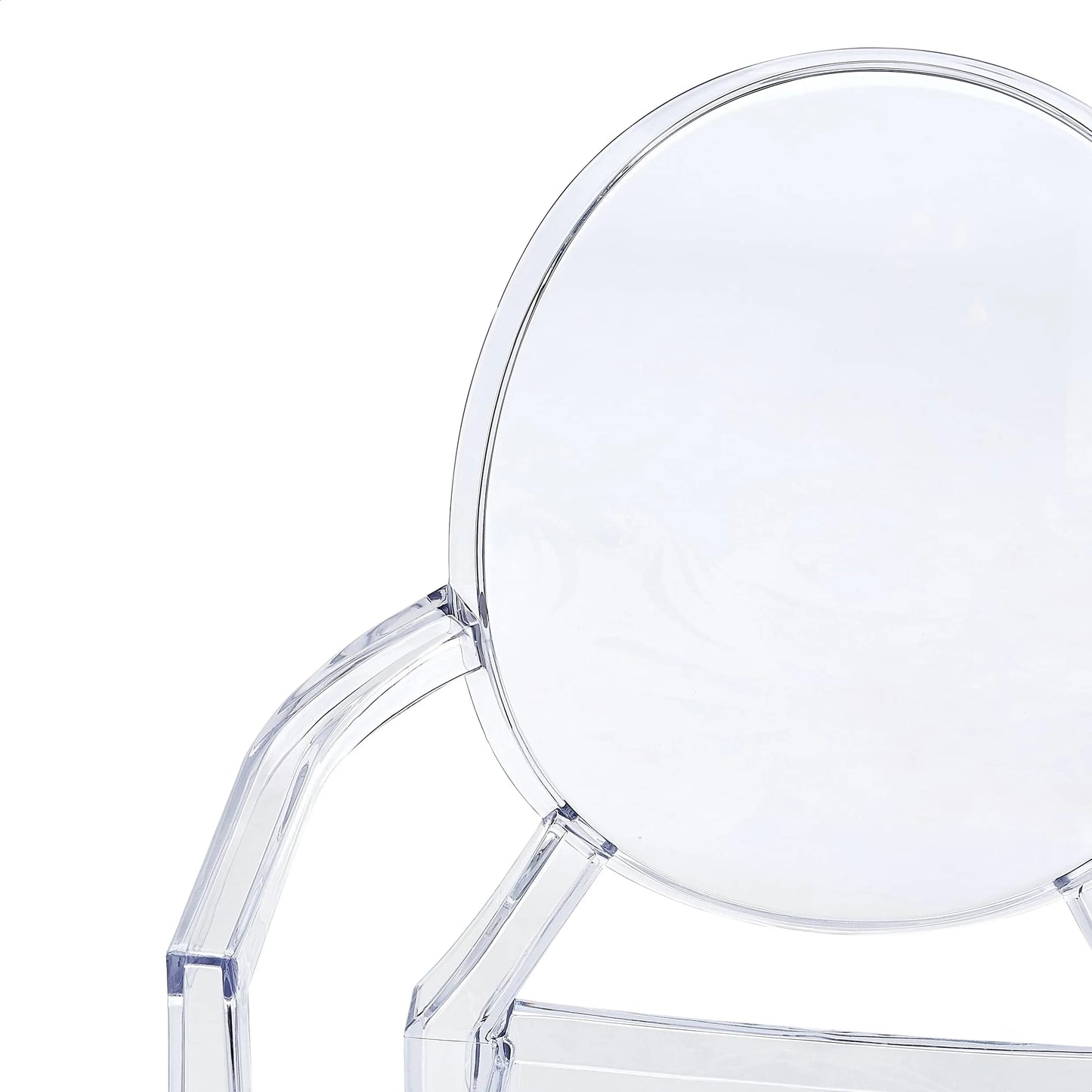 Modern Acrylic Stacking Arm Chair (NEW)