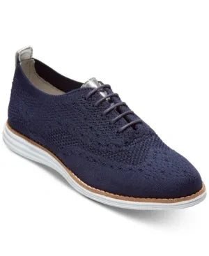 Cole Haan ORIGINALGRAND Stitchlite Wingtip Oxford Women's Blue Oxford 10 M (NEW)