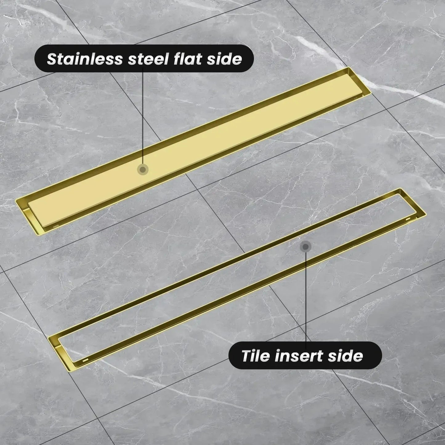 EXF Offset Linear Shower Drain 36 Inch (NEW)