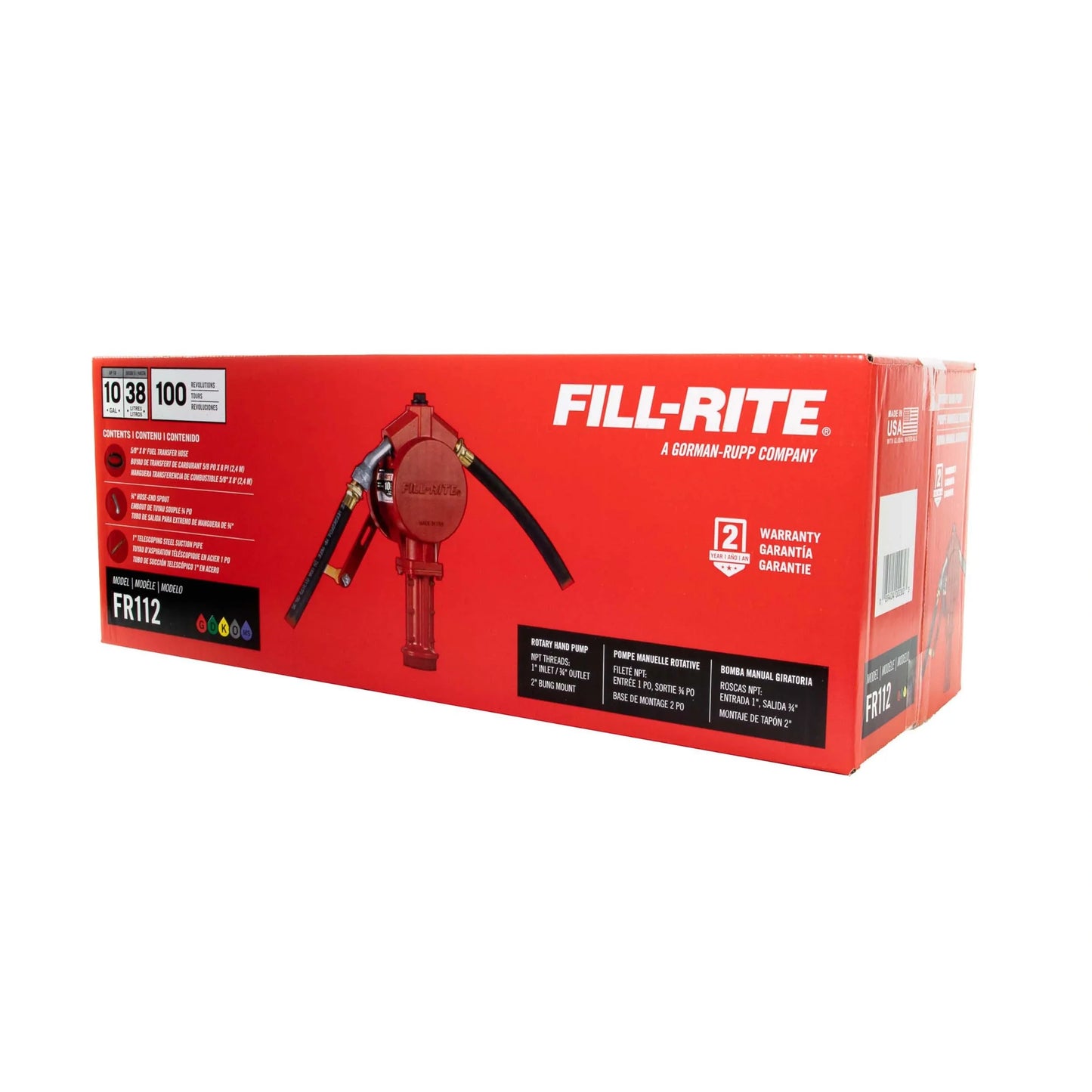 Fill-Rite Fuel Transfer Rotary Hand Pump, FR112 (NEW)
